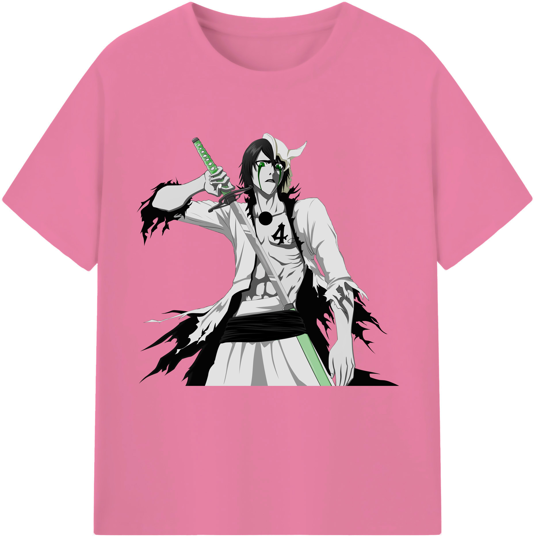 （画像用） ブリーチ ウルキオラ·シファー BLEACH Ulquiorra cifer 綿100％半袖Tシャツ（フロントプリント）